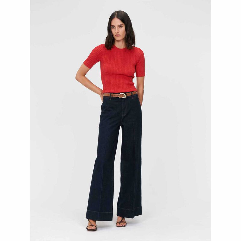 Veronika Maine Short Sleeve Boucle Knit image number 10